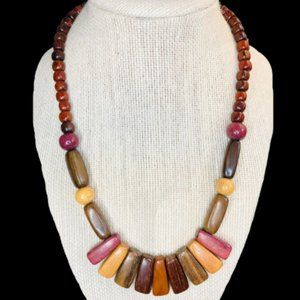 Wooden necklace Hand made from Costa Rica